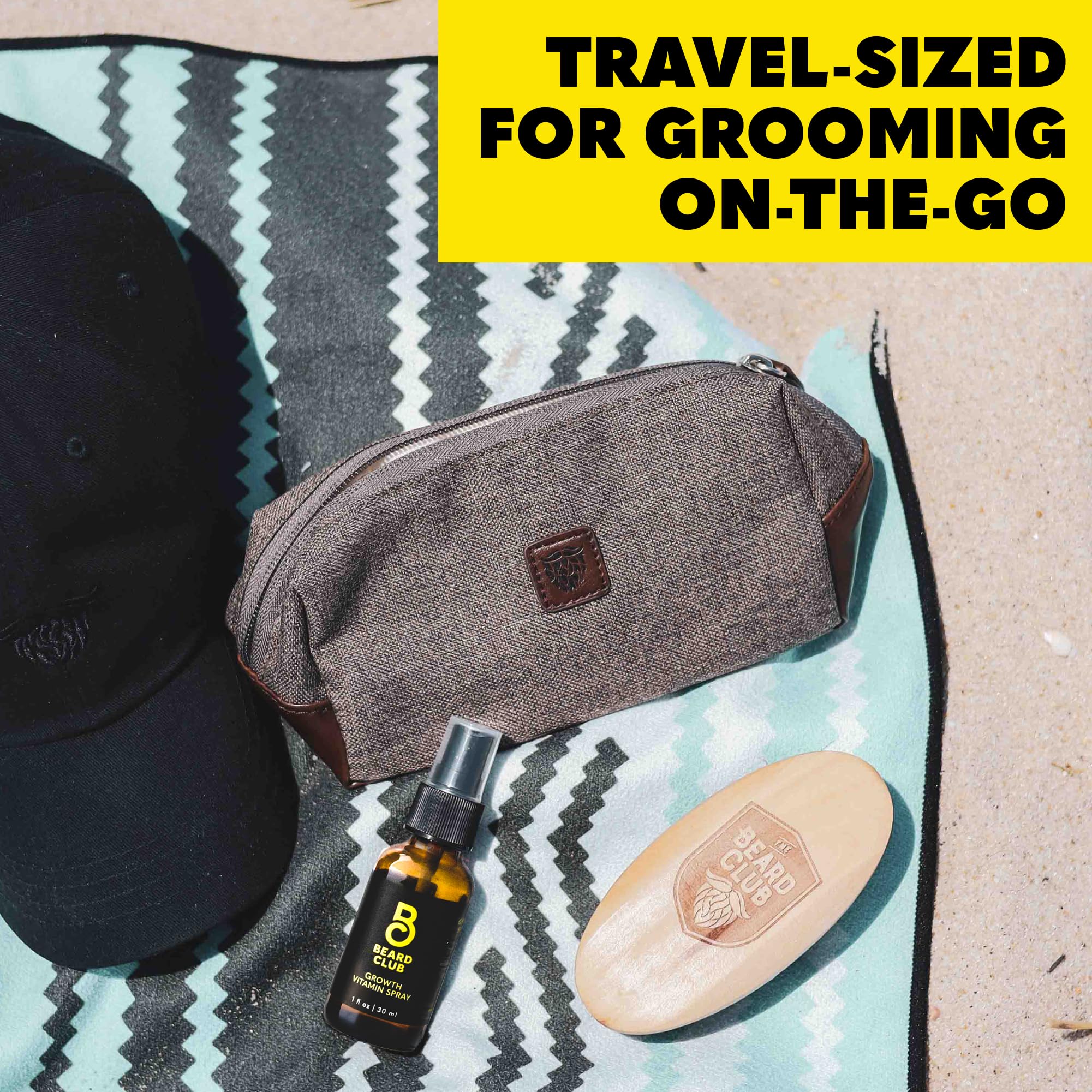 The Beard Club brocha para barba perfecta para viajar