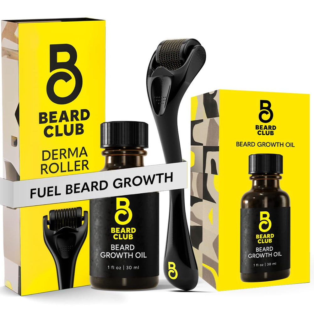 Derma Roller The Beard Club con agujas titanio 0,25 mm para la barba
