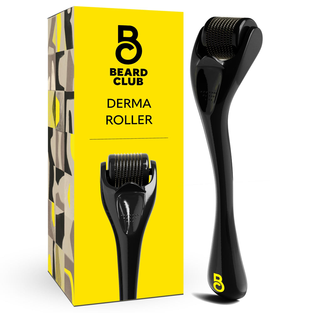 The Beard Club Rodillo de microagujas para rostro, mejora la textura de la piel y el afeitado suave.