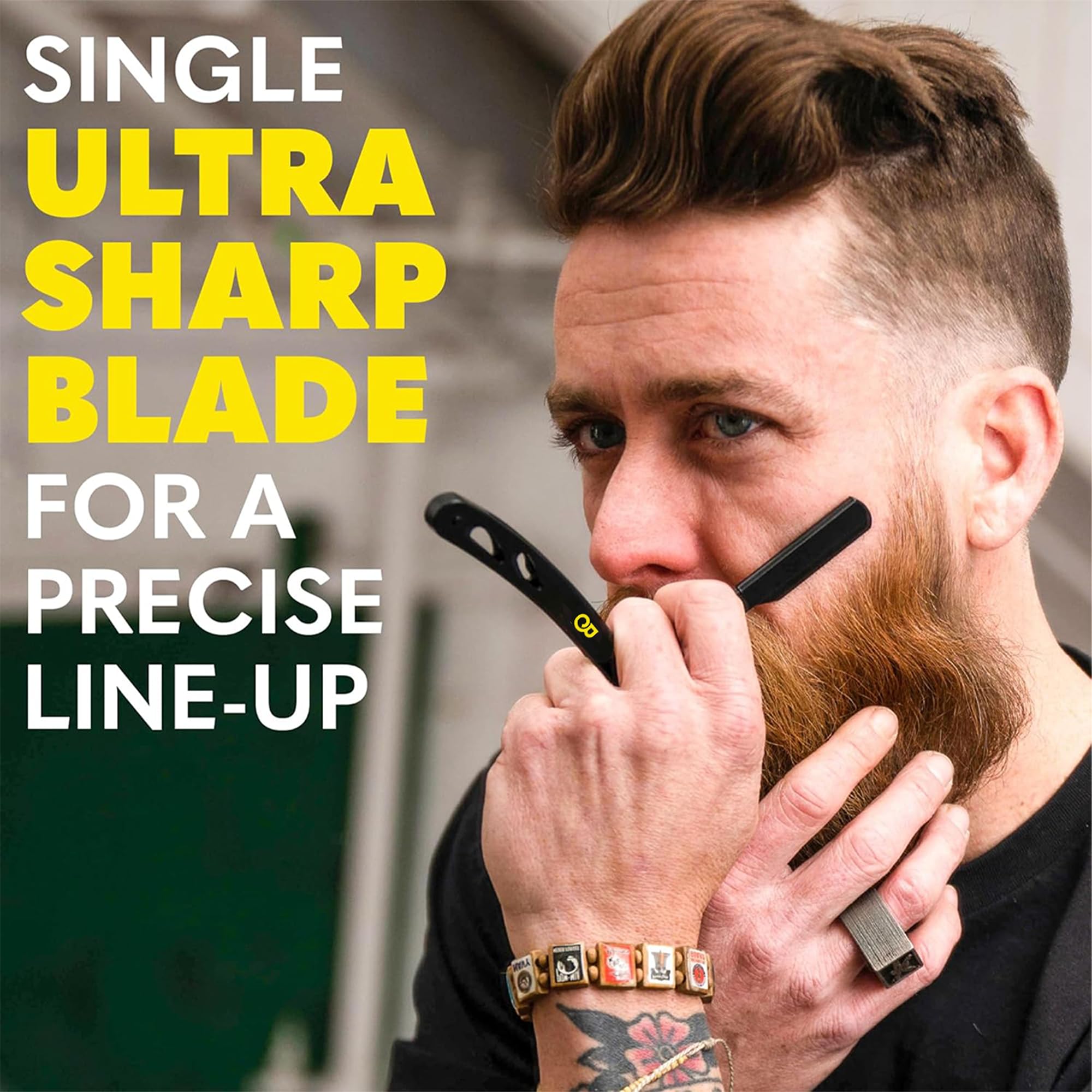 The Beard Club estuche de cuero resistente para almacenar la navaja con estilo