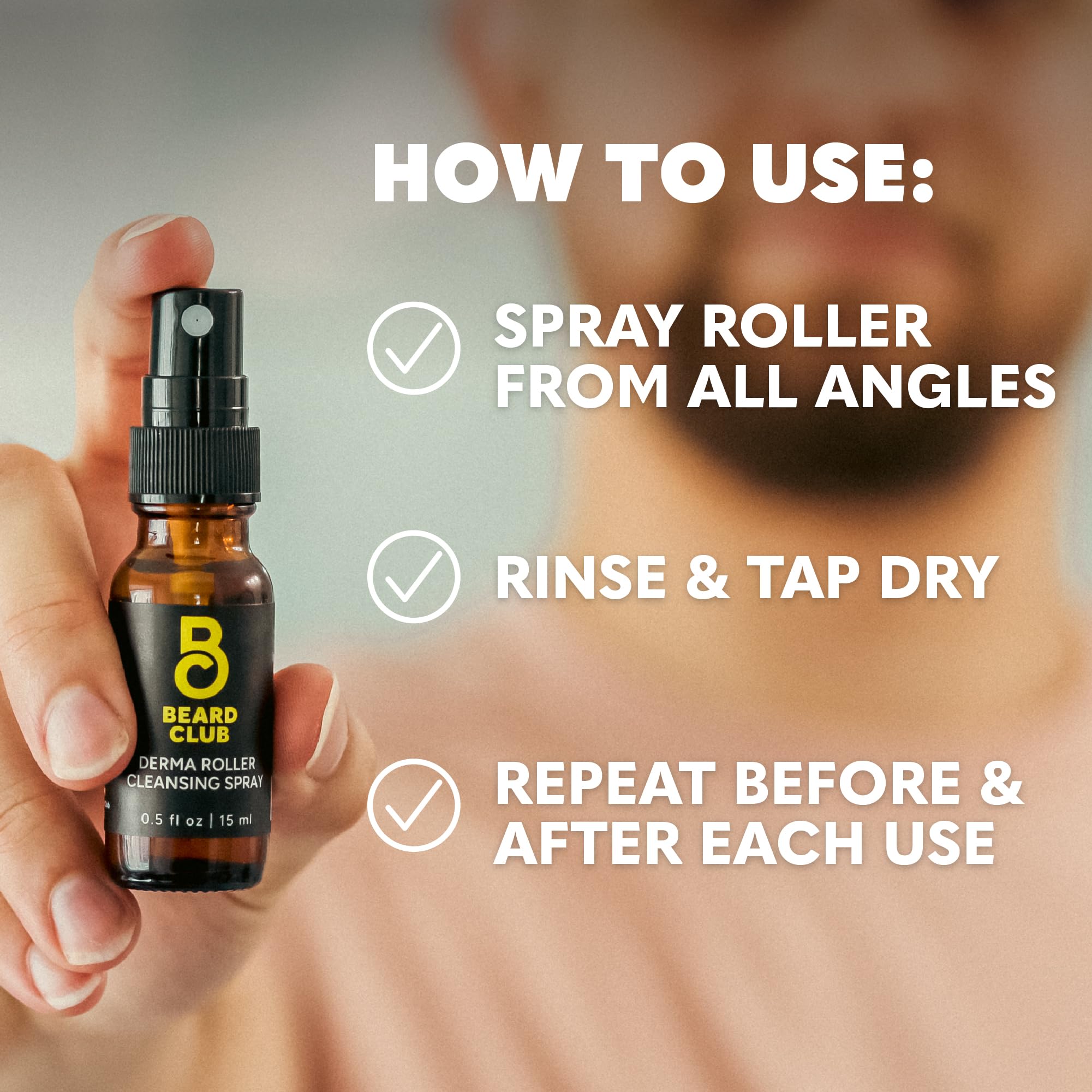 The Beard Club Premium Derma Roller, regalo ideal para entusiastas del cuidado personal.