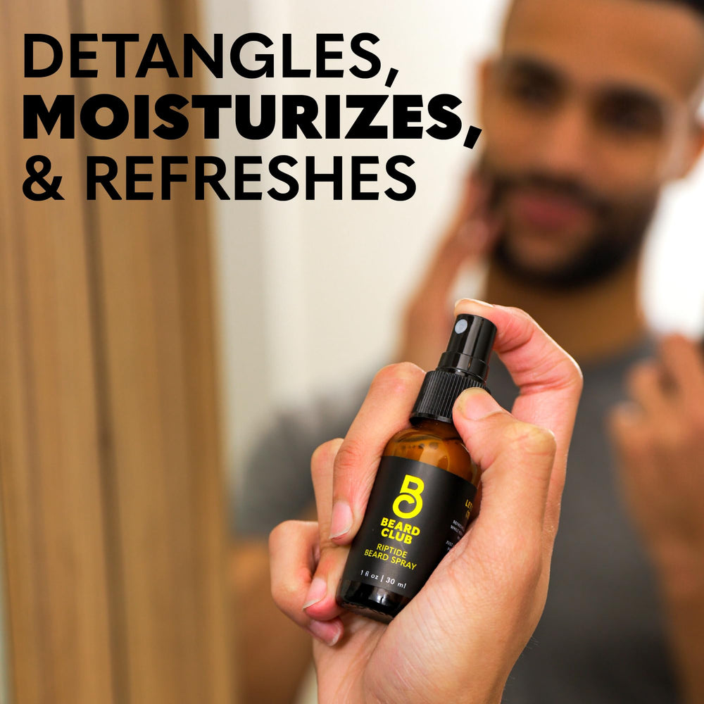 The Beard Club Riptide spray-bigotes: control de humedad para peinado