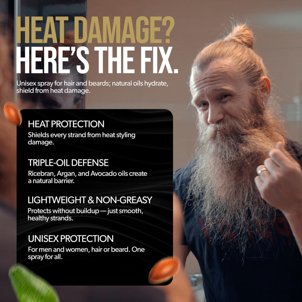 The Beard Struggle Viking Shield Spray, barrera contra calor en cabello y barba