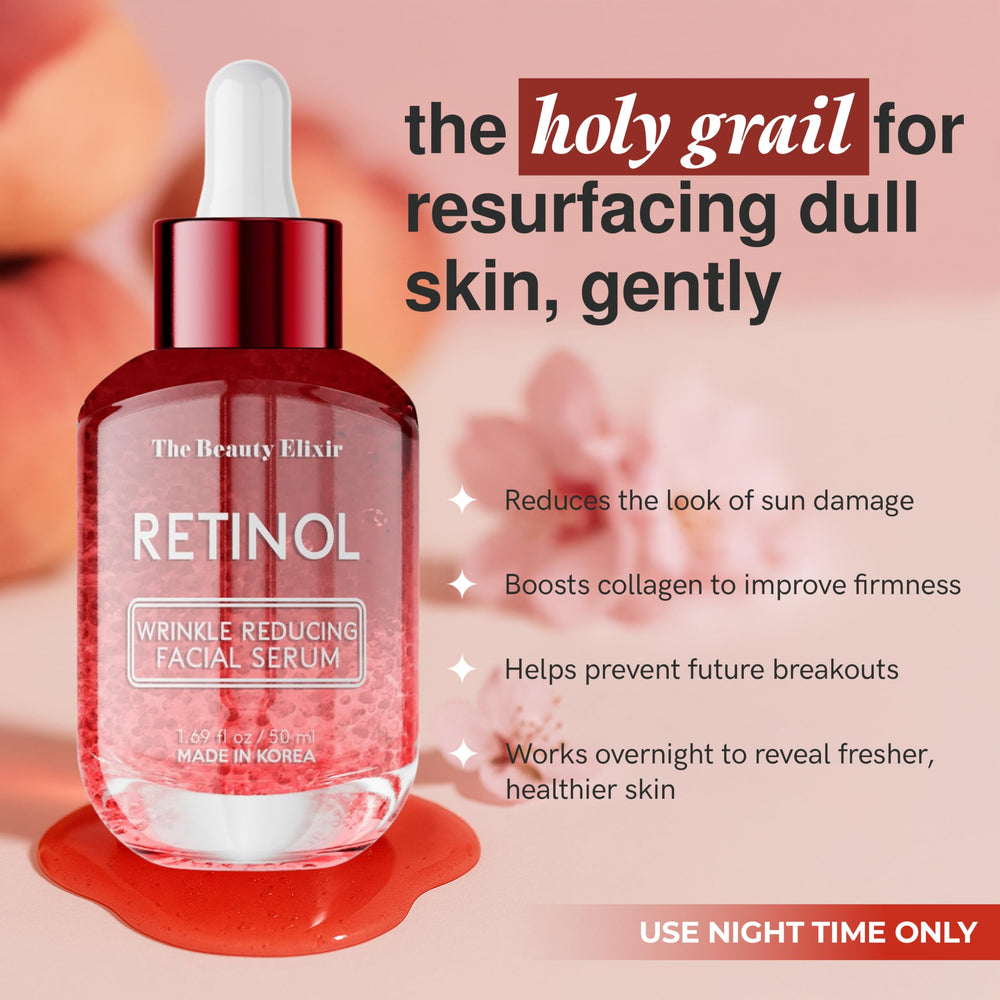 Aplicador suave del serum retinol para una aplicación precisa.