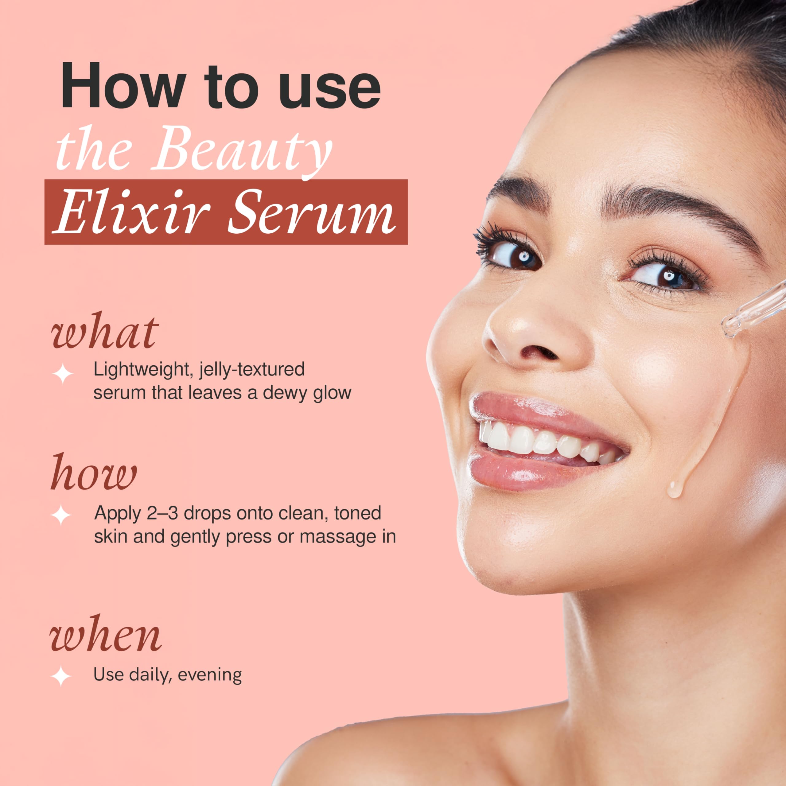 Textura cremosa del serum retinol para piel sedosa.