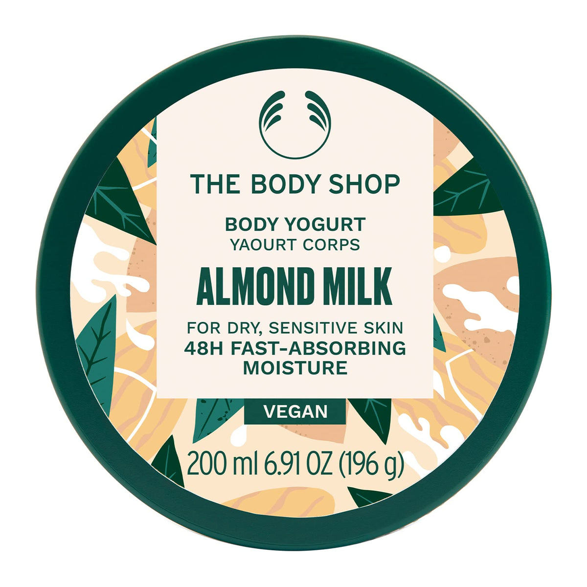 The Body Shop Almond Milk Body Yogurt, hidratacion-inmediata para piel sensible y suave