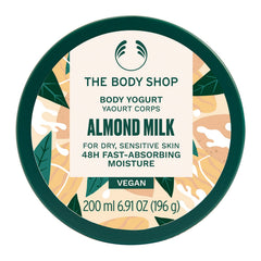 The Body Shop Almond Milk Body Yogurt, hidratacion-inmediata para piel sensible y suave