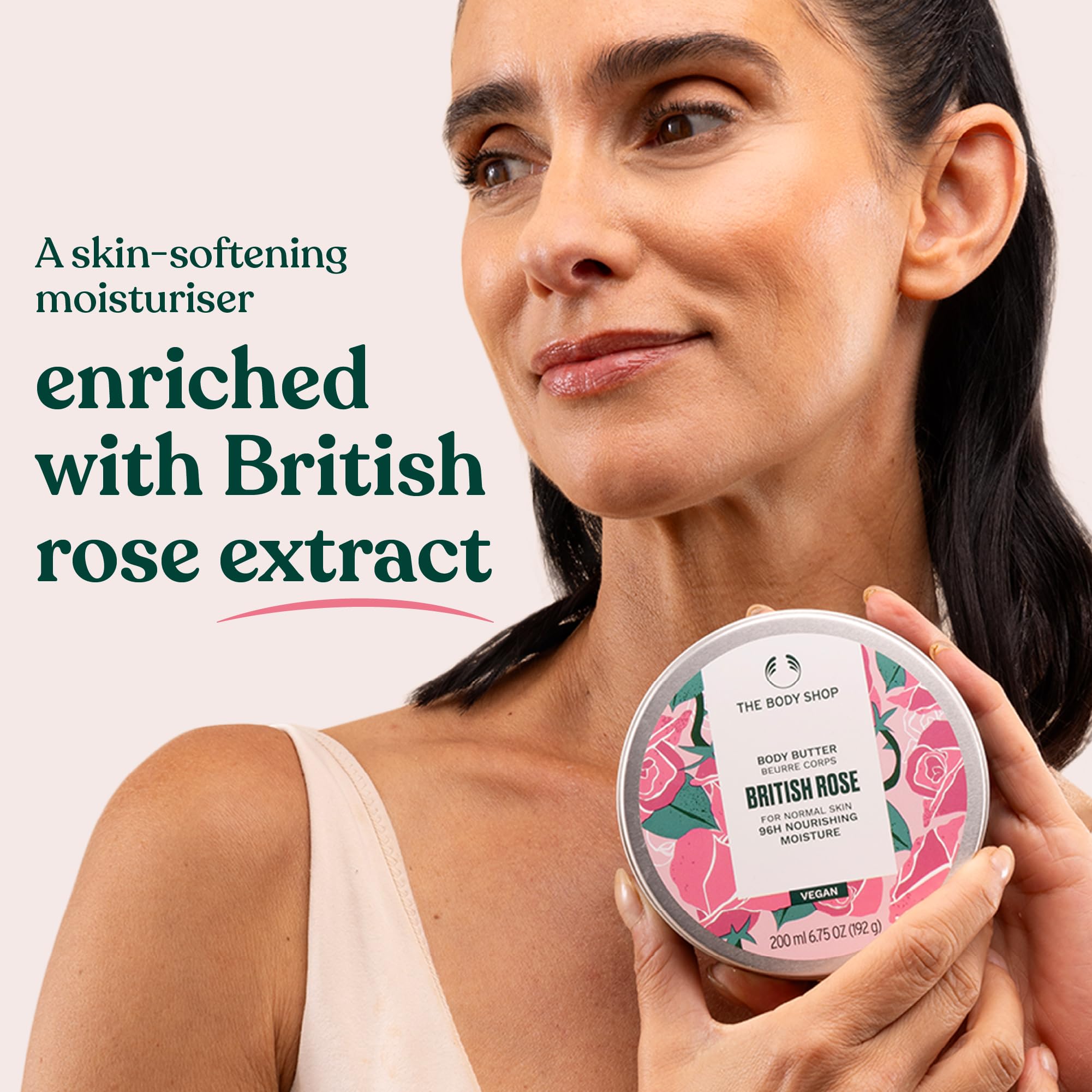 The Body Shop British Rose Body Butter aroma a rosas fresca