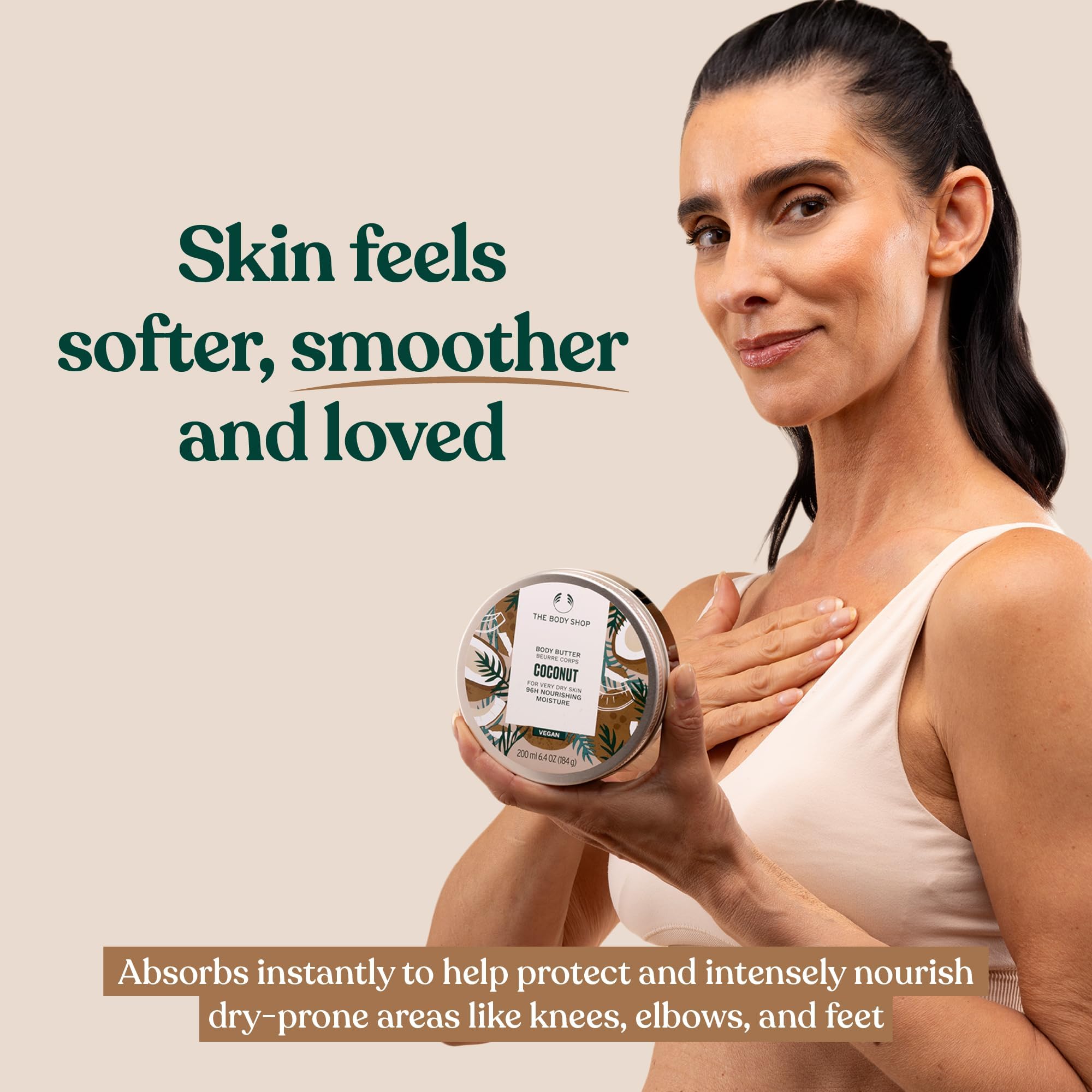 The Body Shop Coconut Body Butter — emballage recyclable: respect de la planète à chaque utilisation.