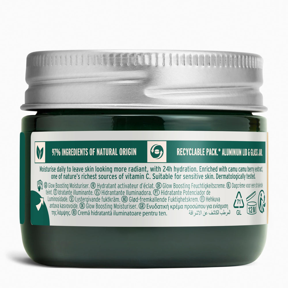 The Body Shop extracto camu camu para vitamina C natural y piel luminosa.