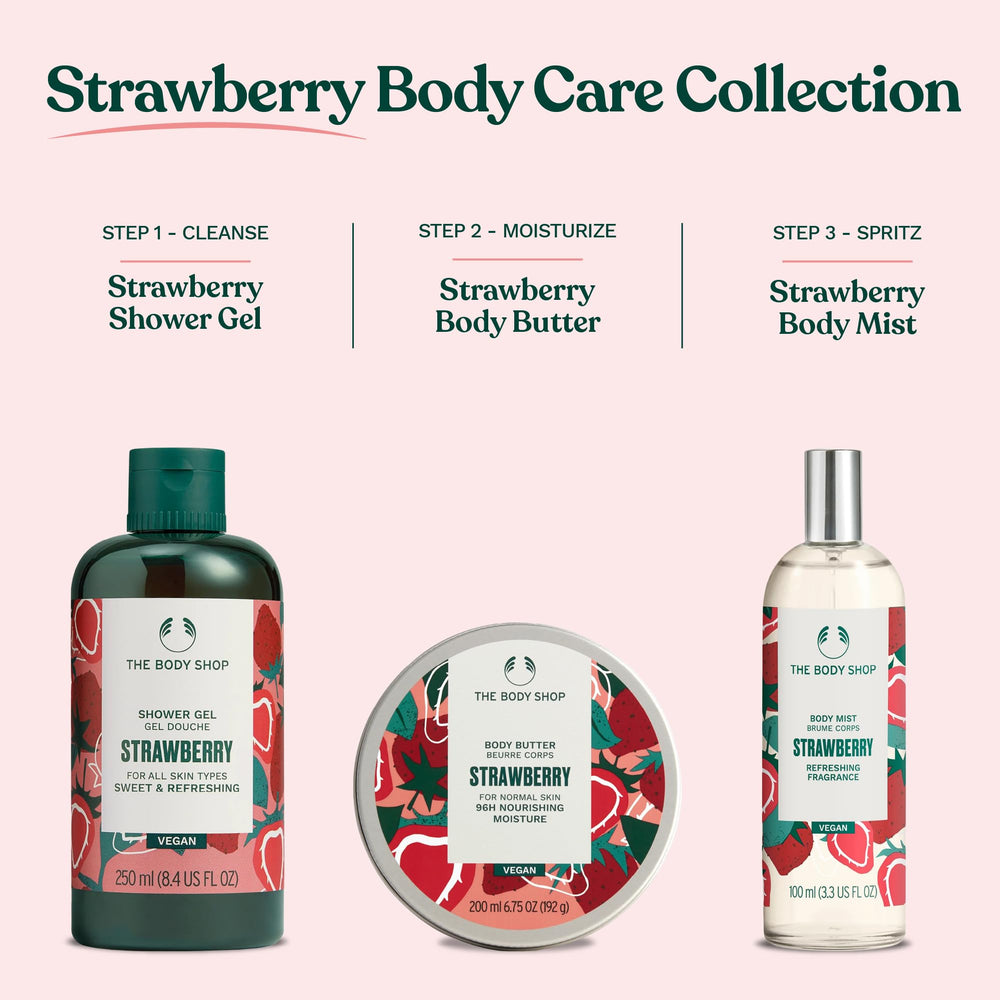The Body Shop gel de ducha fresa, fragancia suave que cuida la piel
