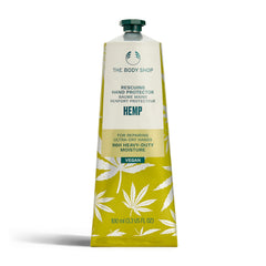The Body Shop Hemp Hand Protector, crema para manos ultra secas, hidratación duradera y protección diaria
