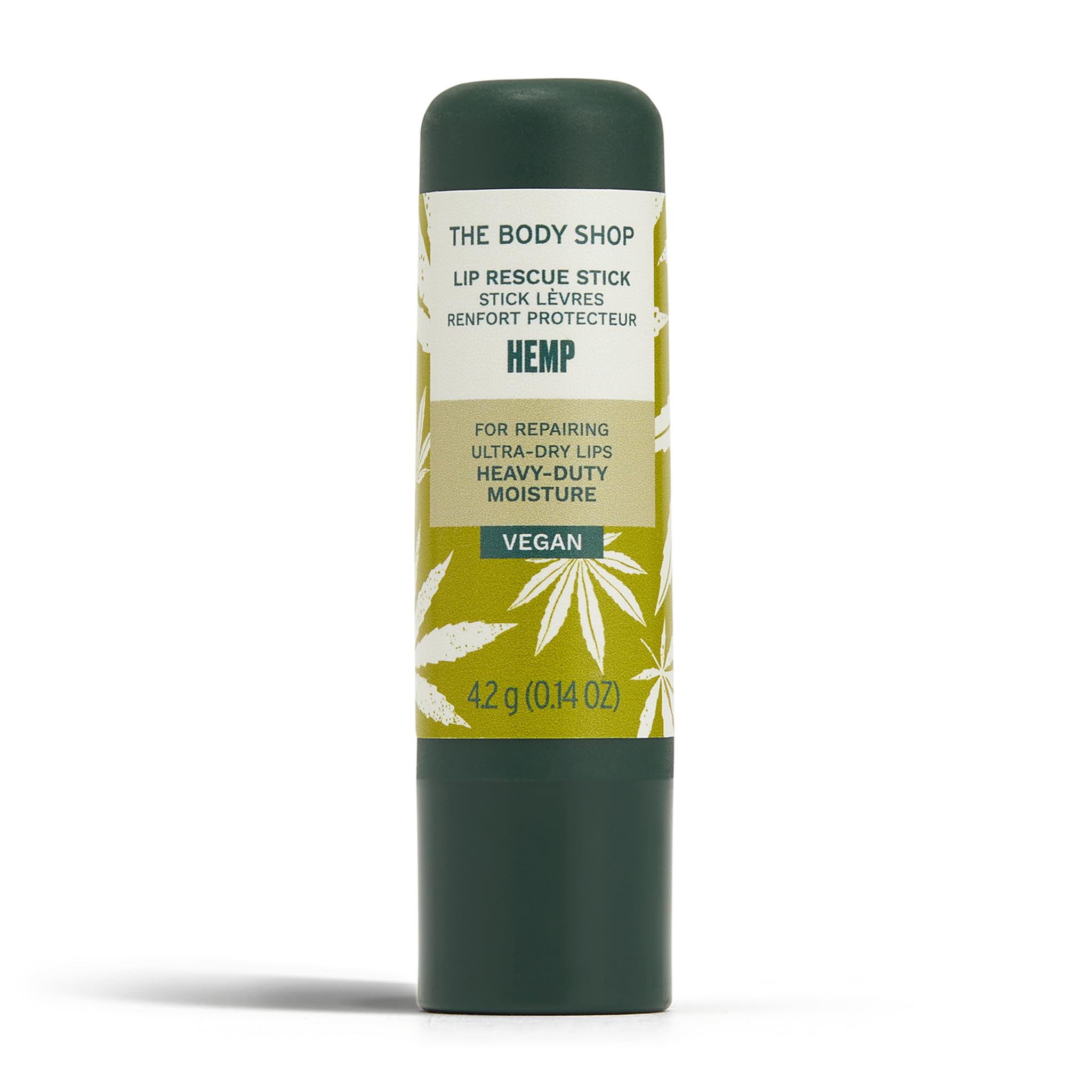 The Body Shop Hemp Heavy Duty Lip Care, textura suave para labios muy secos con hidratación profunda
