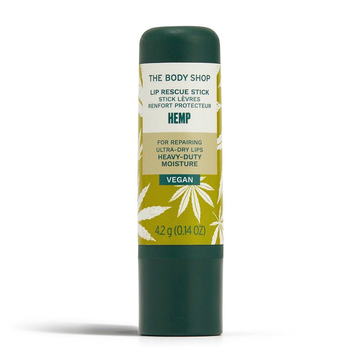 The Body Shop Hemp Heavy Duty Lip Care, textura suave para labios muy secos con hidratación profunda