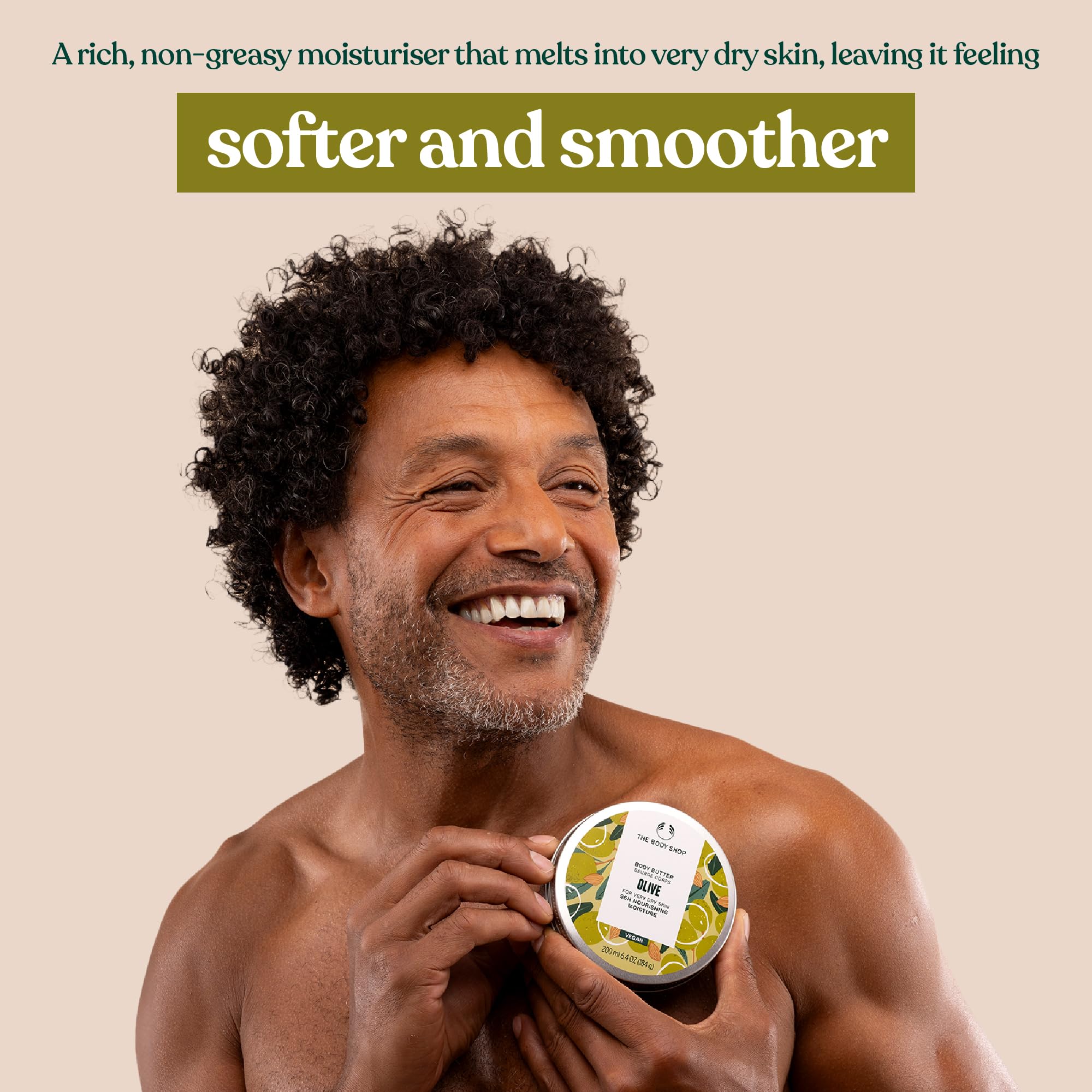 The Body Shop Olive Body Butter, manteca de karité, hidratación intensa para piel seca.