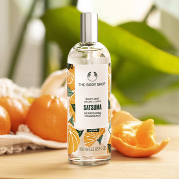 The Body Shop Satsuma Body Mist: pulverizador refresca al instante sin dejar pegajosidad.