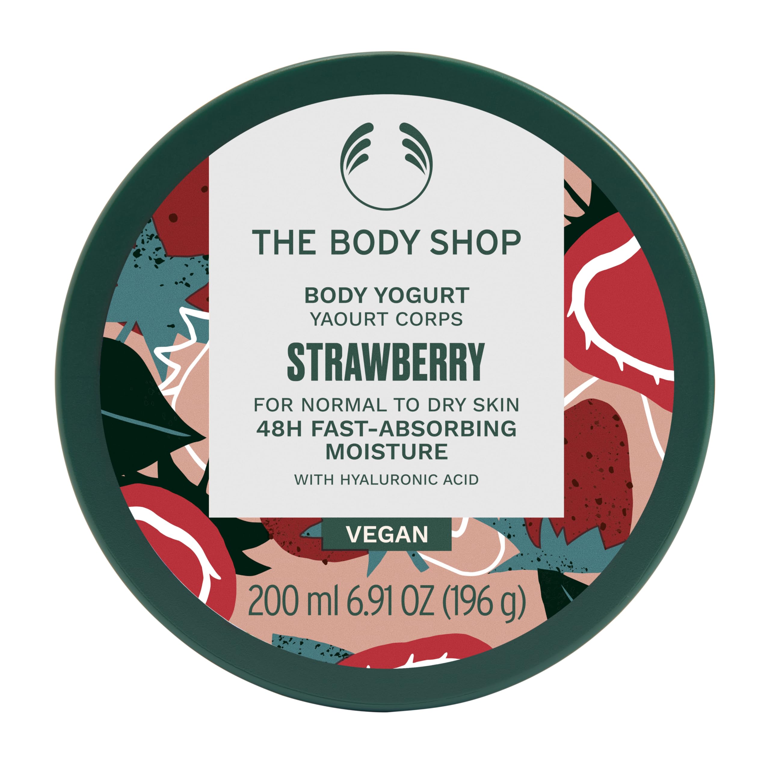 The Body Shop Strawberry Body Yogurt: textura ligera para absorción rápida.