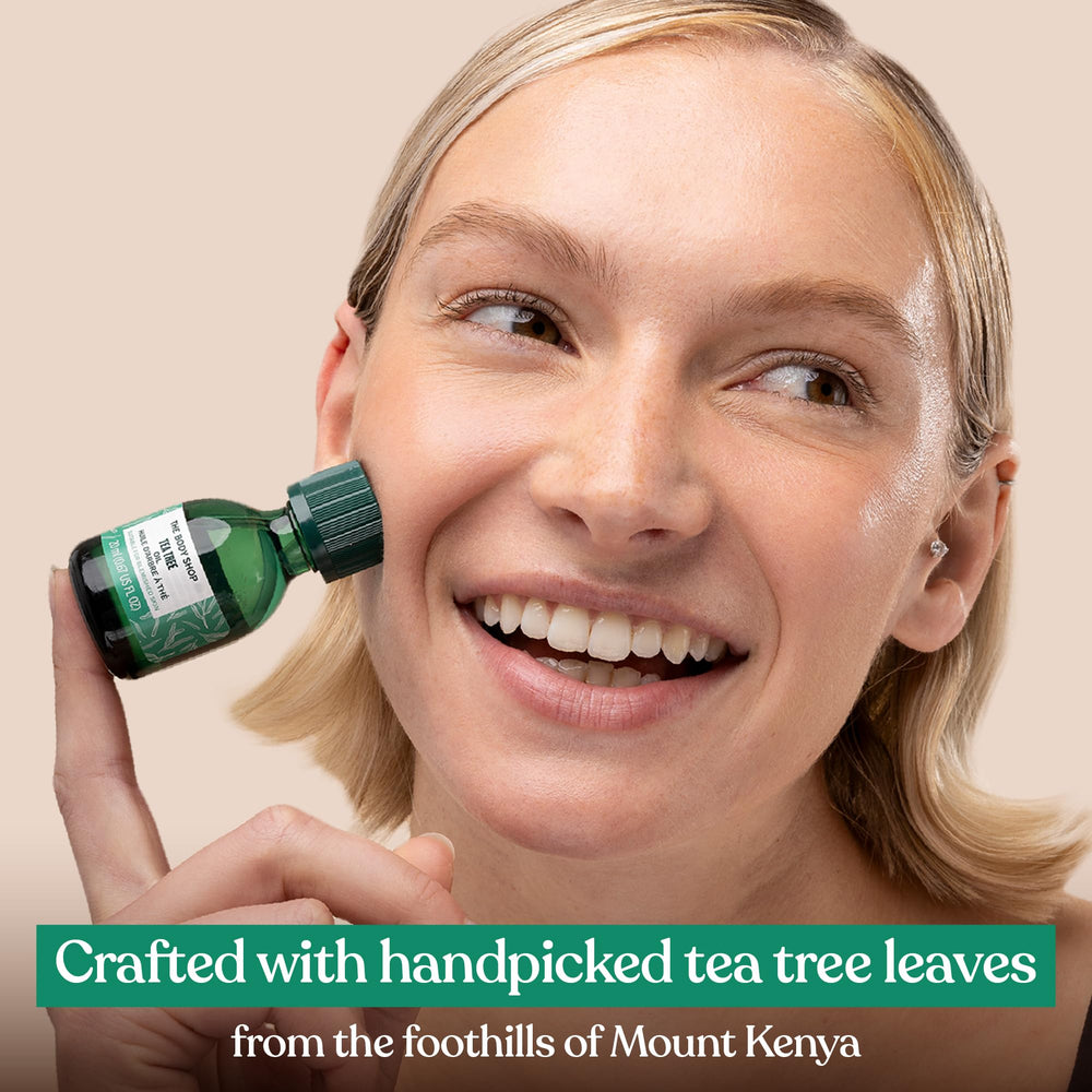 The Body Shop Tea Tree Oil vegano y comercio justo apoyando comunidades.