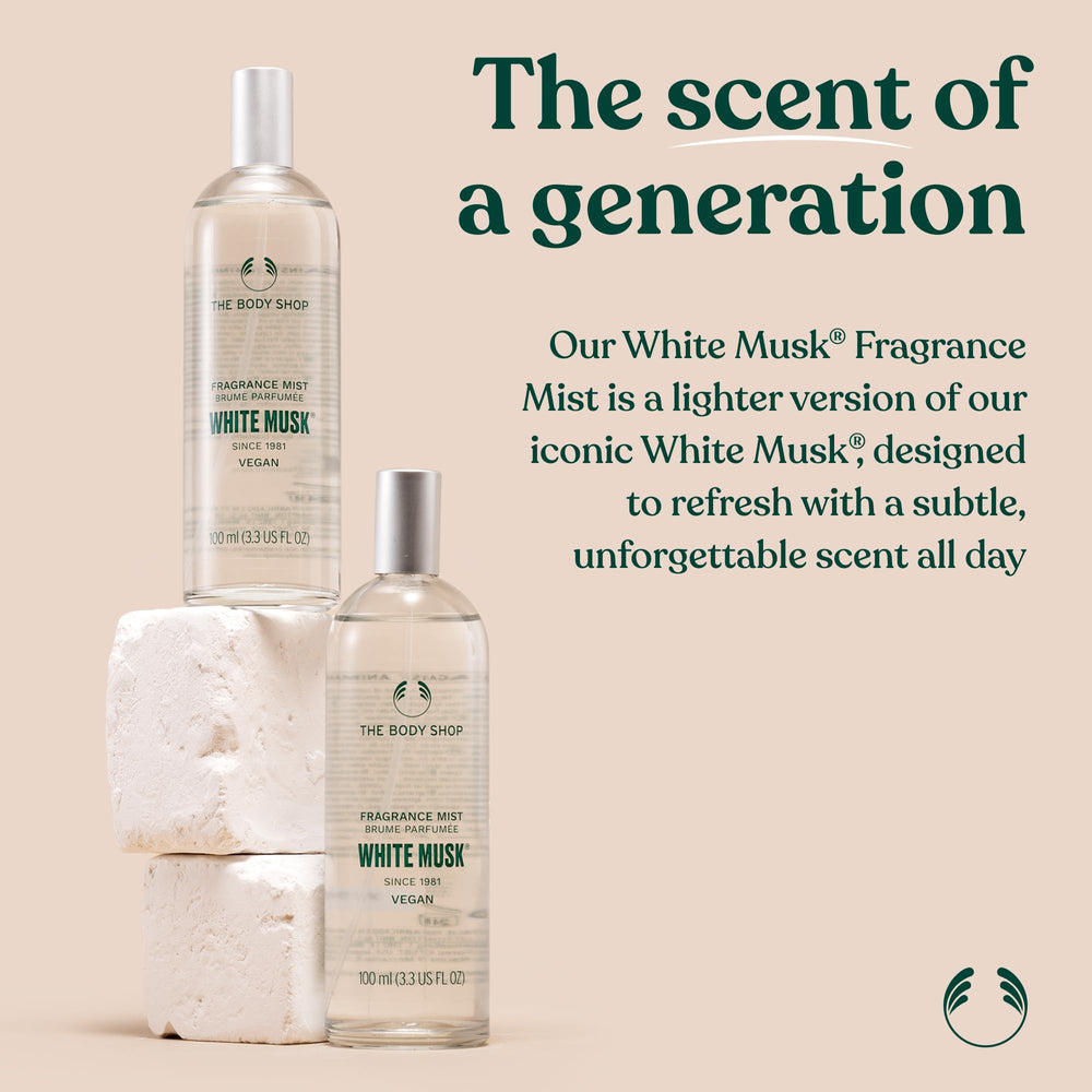 The Body Shop White Musk: atomizador para aplicacion rapida y comoda durante el dia.