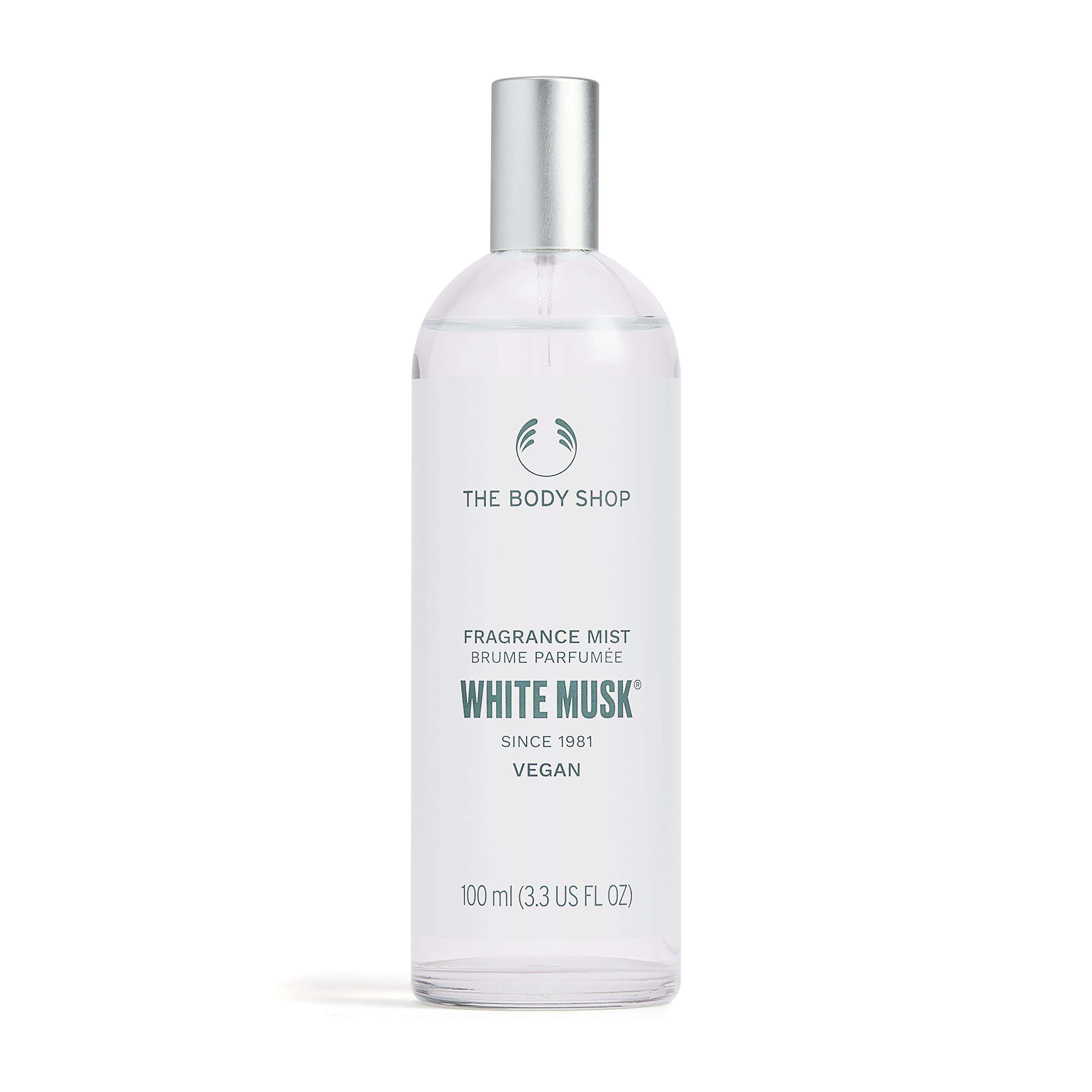 The Body Shop White Musk: botella para uso diario con aroma suave y refrescante.