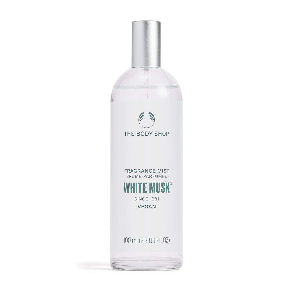 The Body Shop White Musk: botella para uso diario con aroma suave y refrescante.