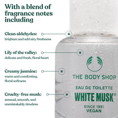 The Body Shop White Musk: notas de almizcle suave que acompañan todo el día.