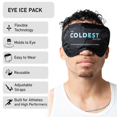 The Coldest Water gel frío con textura suave enfriando la piel alrededor de los ojos