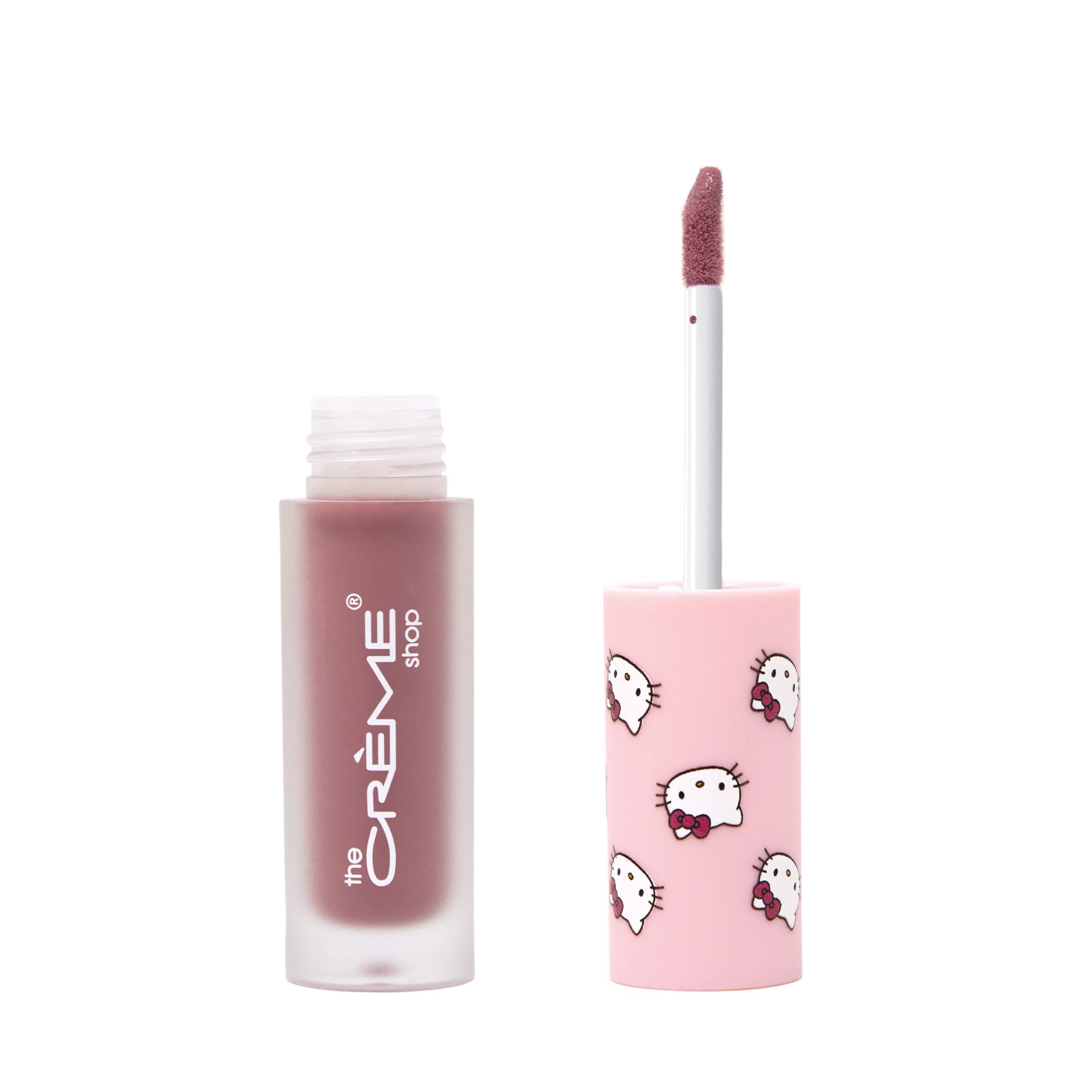 The Crème Shop x Hello Kitty combinación con labial para un resultado jugoso