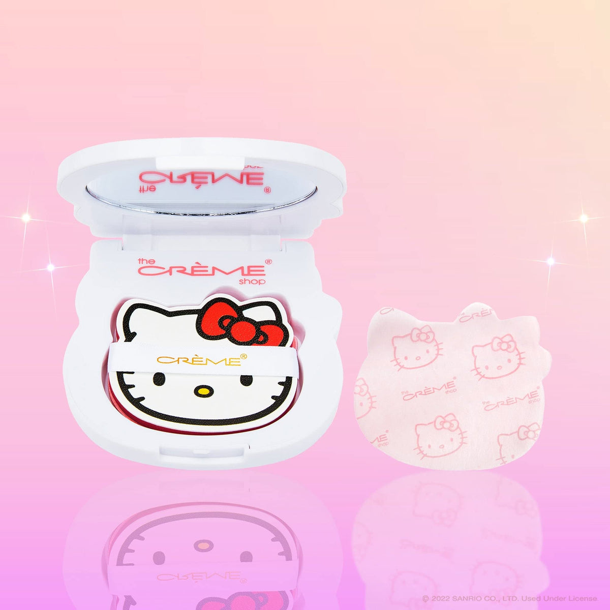 The Crème Shop Hello Kitty papel matificante para un acabado mate duradero.