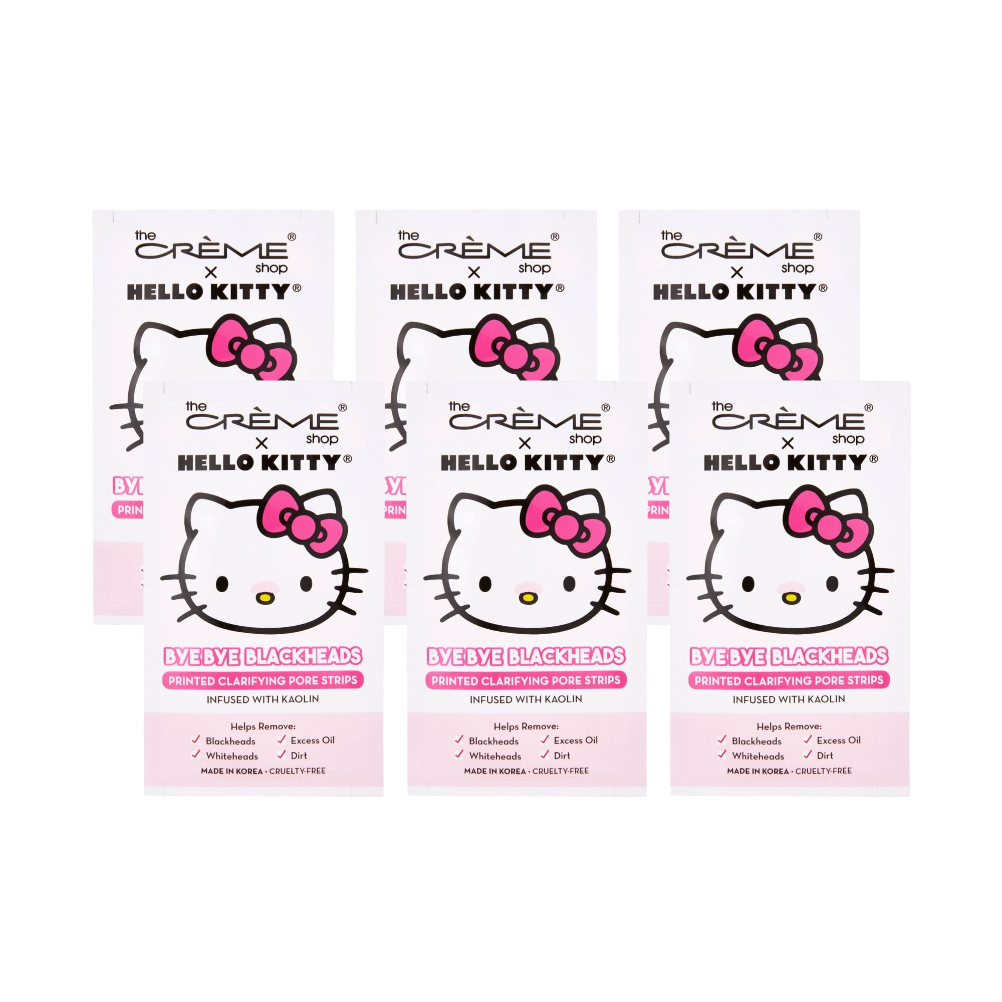 The Crème Shop Hello Kitty: tiras nasales para eliminar puntos negros