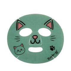 The Crème Shop mascarilla gatito con colágeno y vitamina C para piel suave.