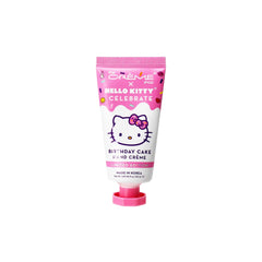 The Crème Shop Hello Kitty crema de manos para hidratación suave y aroma a pastel de cumpleaños.