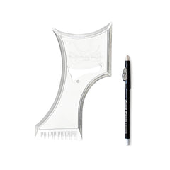 The Cut Buddy Plus - gabarit transparent facilitant des contours précis de la barbe.