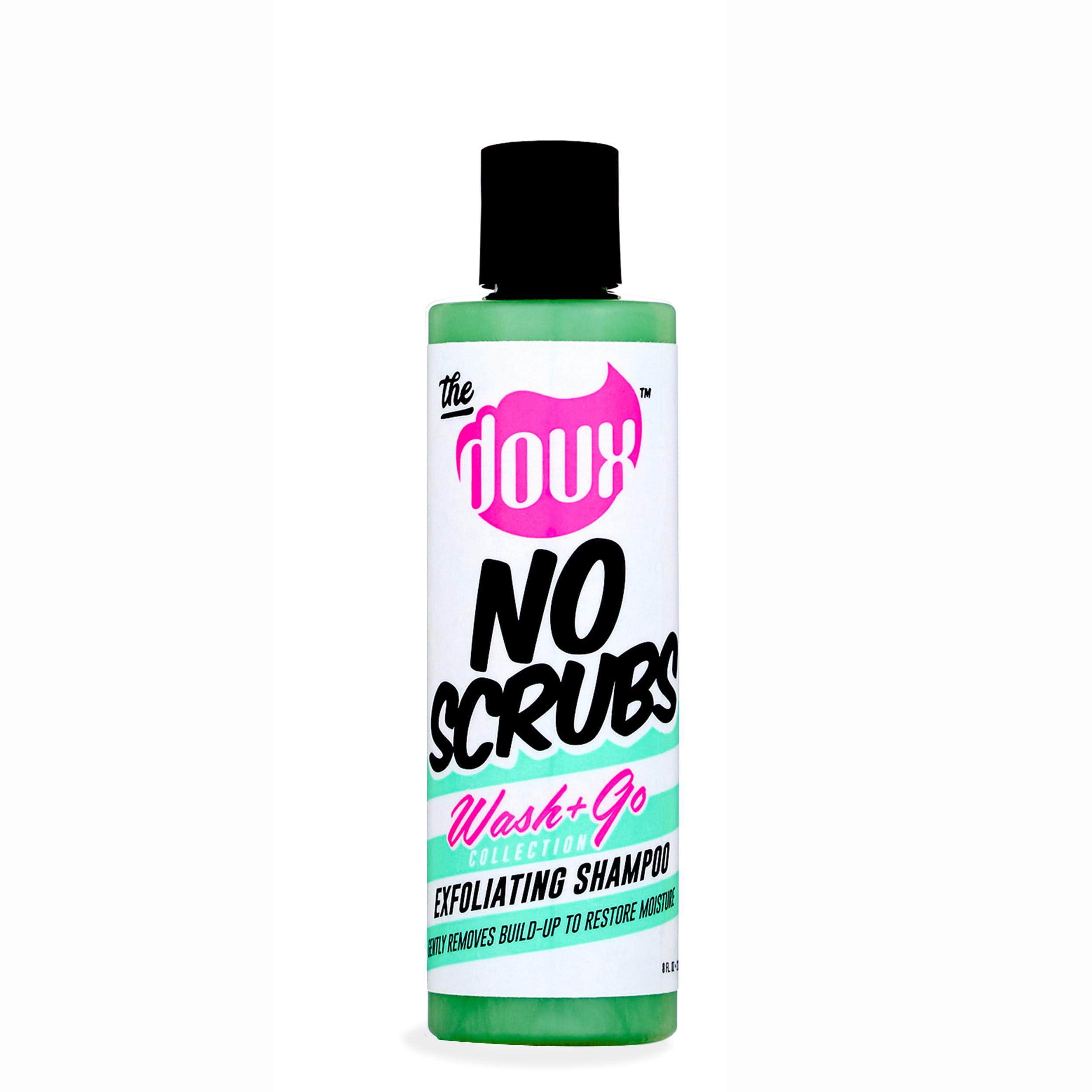 The Doux Champú Aclarante Exfoliante: bote para limpieza suave del cuero cabelludo.
