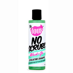 The Doux Champú Aclarante Exfoliante: bote para limpieza suave del cuero cabelludo.