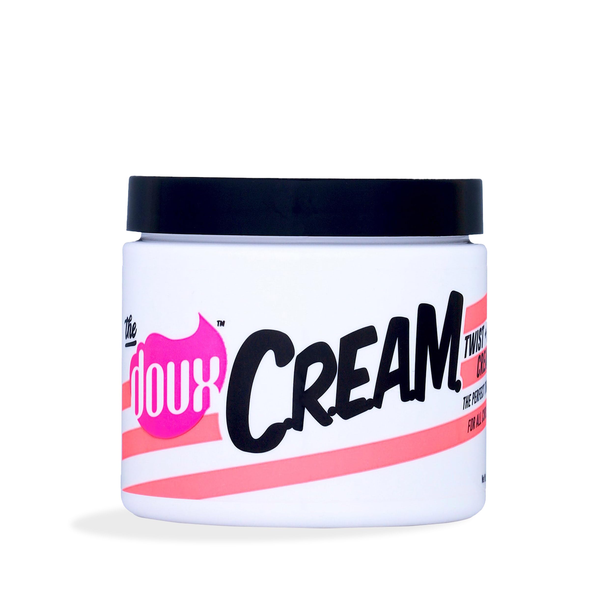 The Doux C.R.E.A.M. Twist & Curl Cream en bote, define rizos con hidratación.