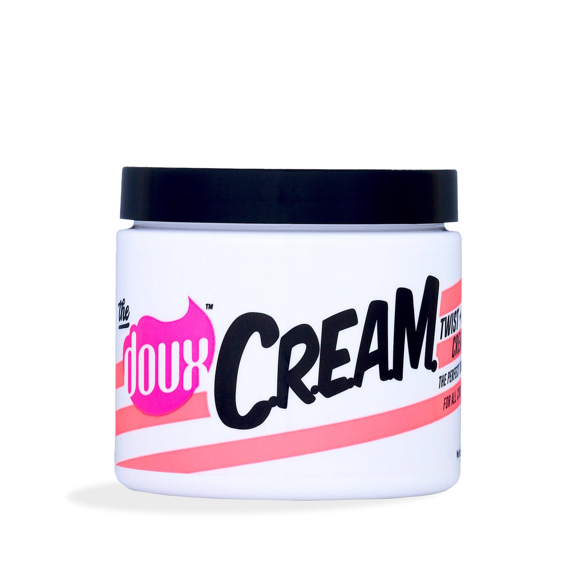 The Doux C.R.E.A.M. Twist & Curl Cream en bote, define rizos con hidratación.