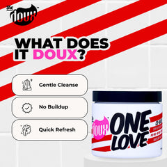 Brillo y suavidad natural para rizos con The Doux ONE LOVE Co-Wash.