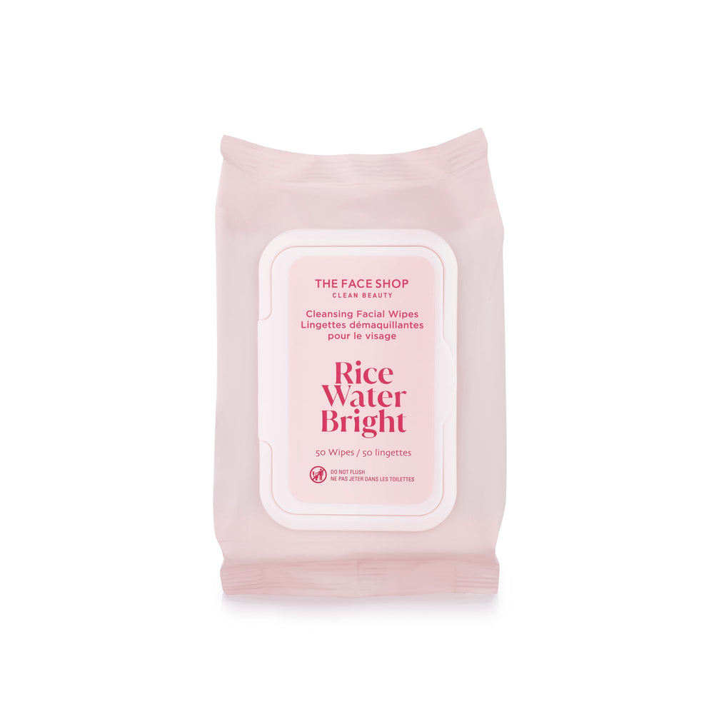 The Face Shop: desmaquillantes con extracto de arroz para limpieza facial suave en la frente.
