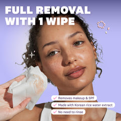 The Face Shop: toallitas desmaquillantes adecuadas para ojos, con arroz y uso suave.