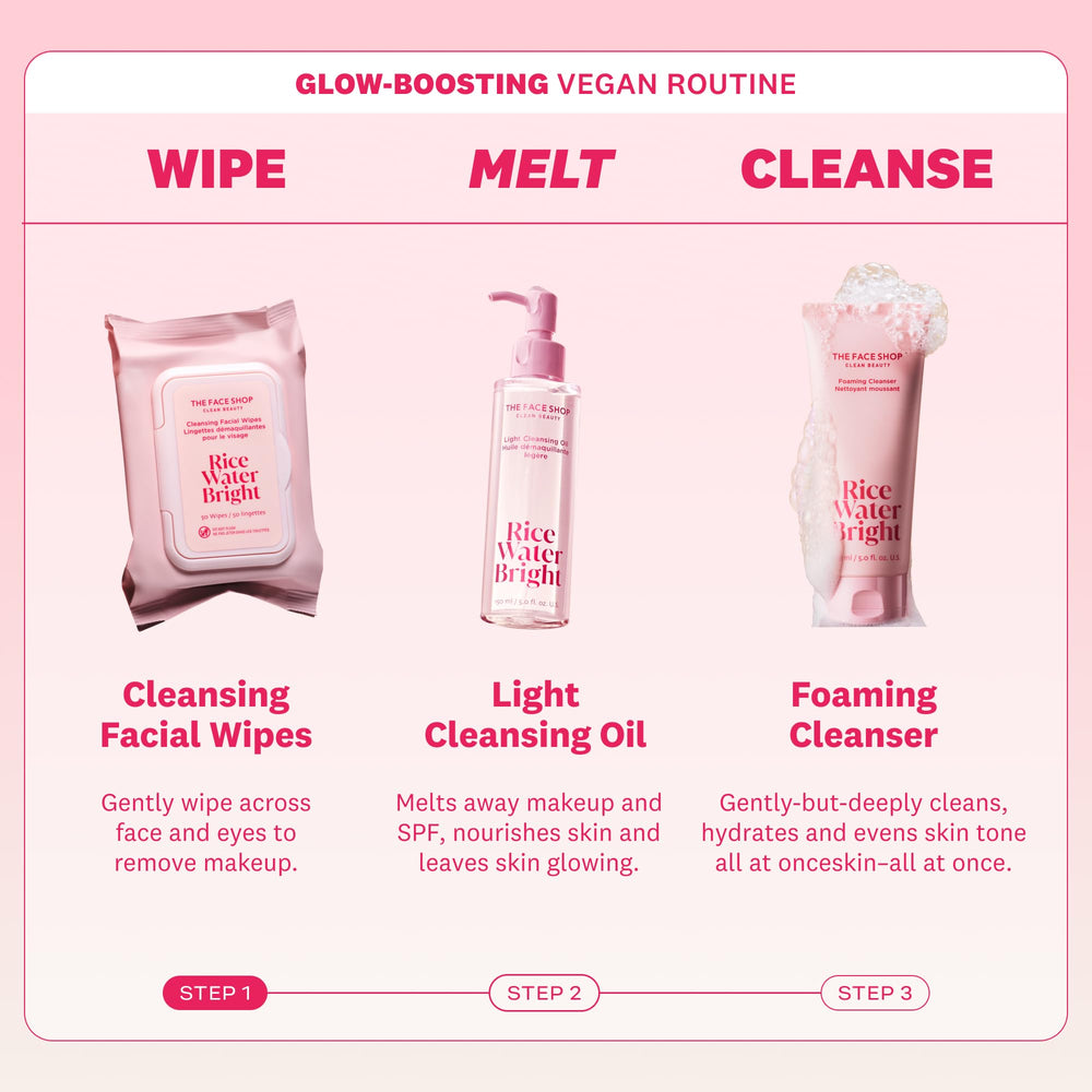 The Face Shop: empaque desechable para uso rápido y conveniente en cualquier momento.