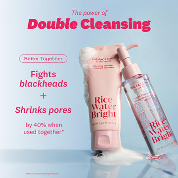 The Face Shop Rice Water Bright Duo: fórmula vegana adecuada para todo tipo de piel.