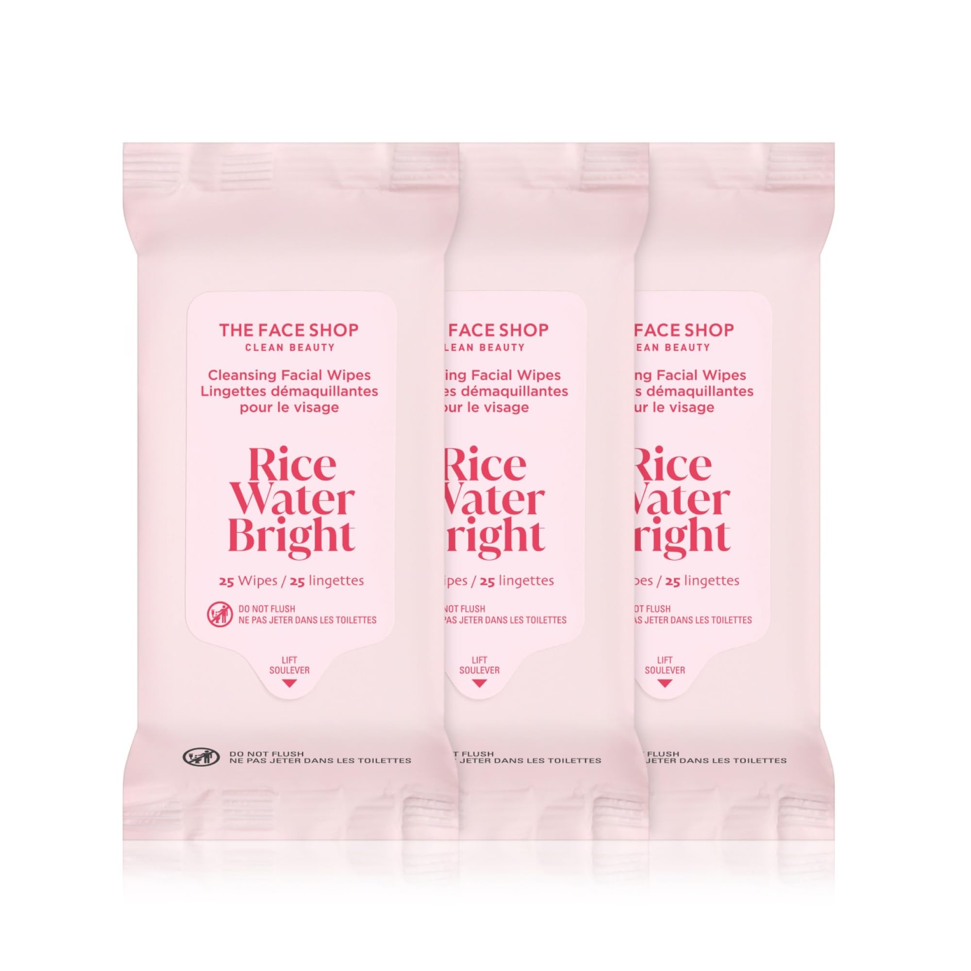 The Face Shop Glamzilla Rice Water Bright: toallitas faciales para limpieza rápida.