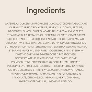 Absorción rápida de Rice Ceramide Cream sin sensación grasa