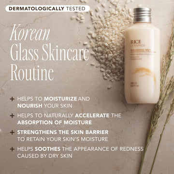 The Face Shop Rice Ceramide Emulsion – texture soyeuse et hydratation durable.