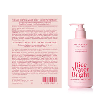 Brillo suave y aspecto saludable tras el tratamiento de The Face Shop Rice Water Bright.