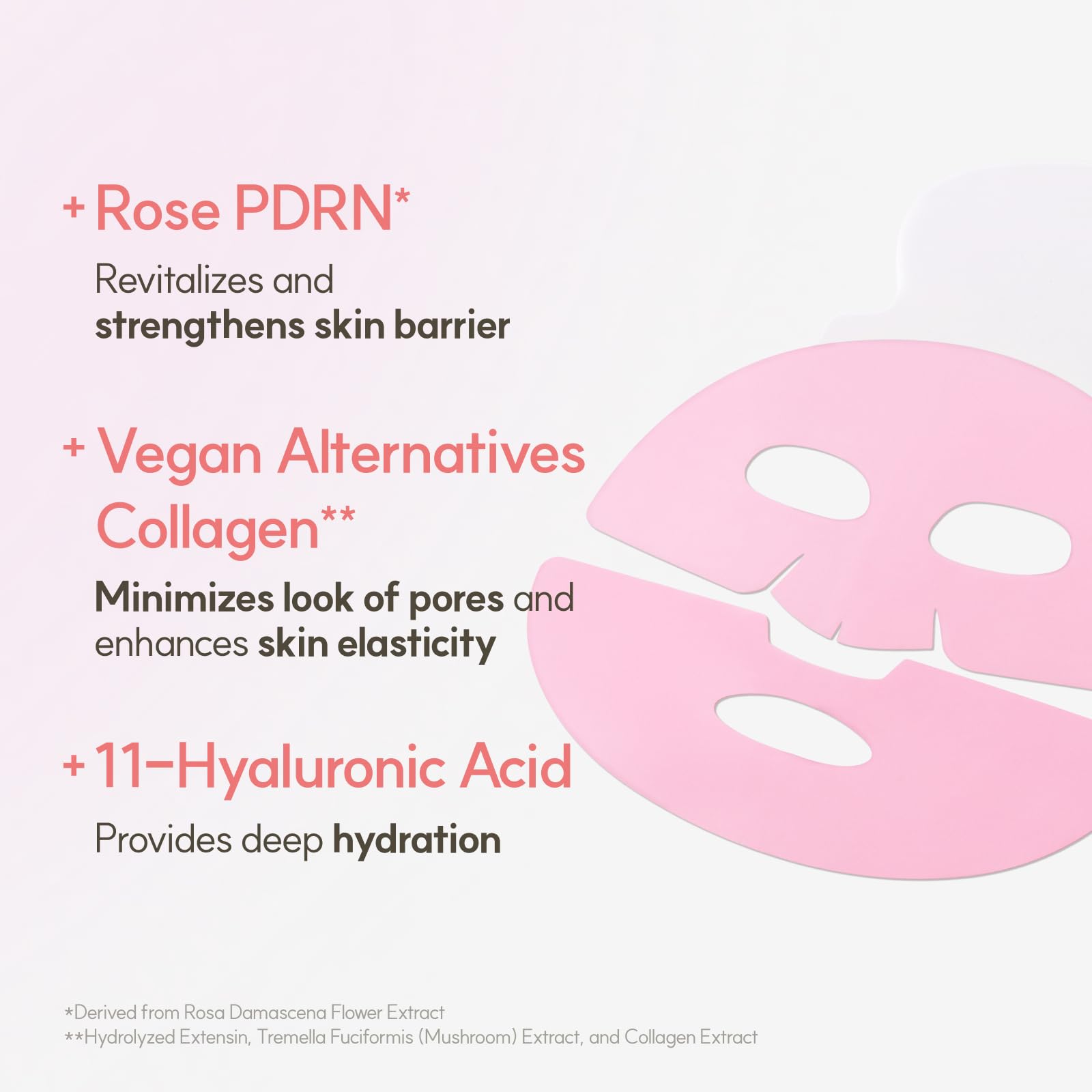 The Face Shop Rose PDRN Aplicación hidrogel translúcida durante uso
