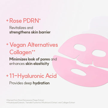The Face Shop Rose PDRN Aplicación hidrogel translúcida durante uso