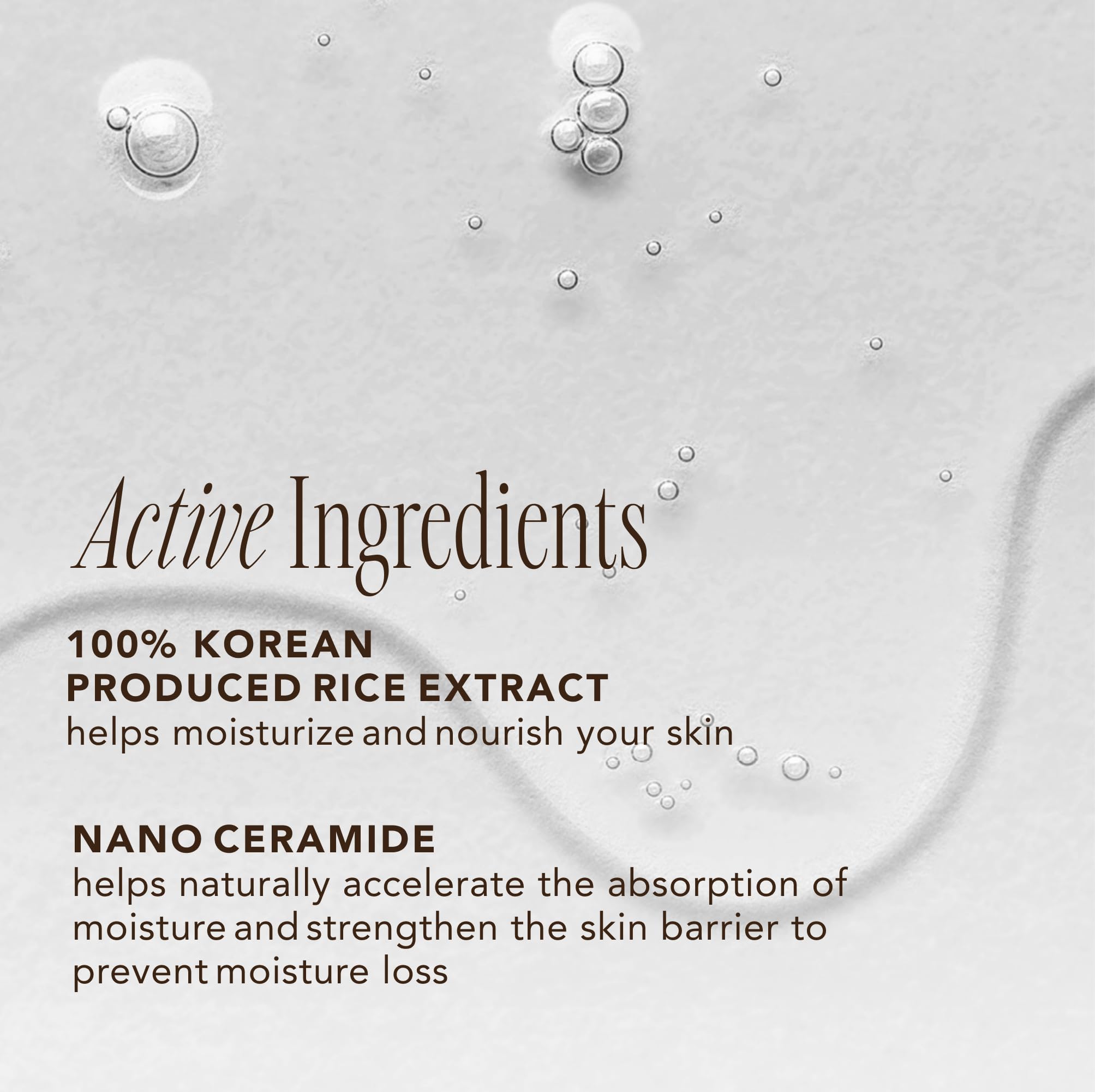 The Face Shop tónico con ceramidas y arroz, absorción rápida.