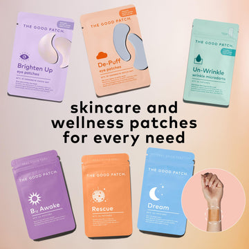 The Good Patch Skincare, utilisation rapide, rituel express autour des yeux.